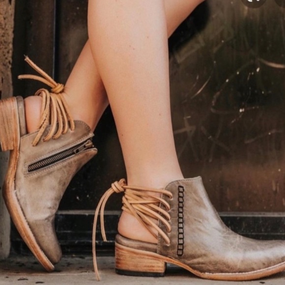 Freebird by Steven Shoes - Freebird Jojo 8 leather lace up booties